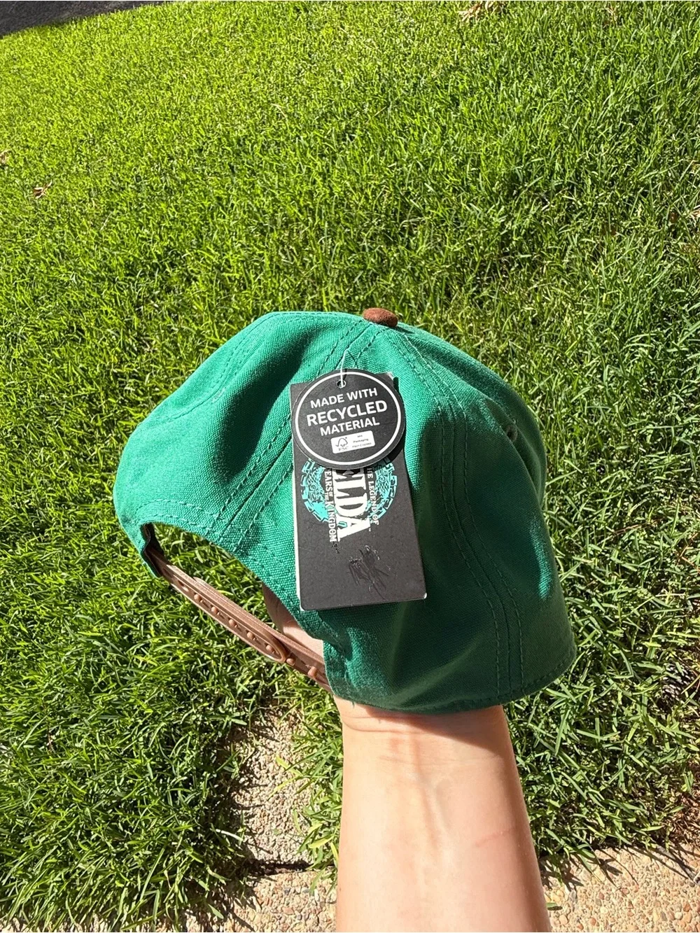 Nintendo Legend of Zelda Tears of the Kingdom Green Brown Snapback Hat Bioworld